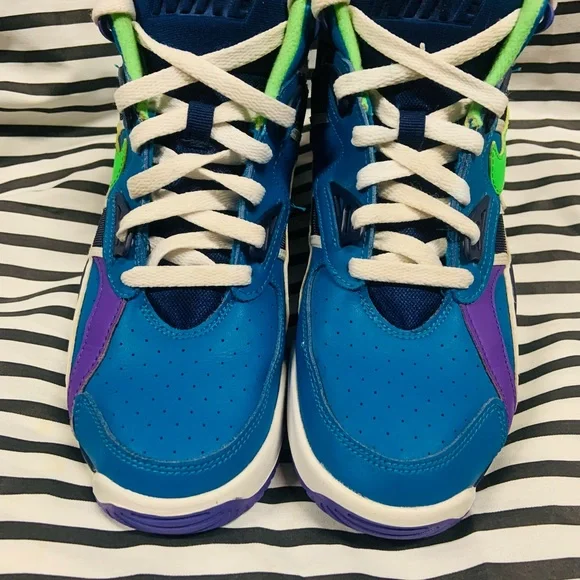 •Nike Air Trainer SC GS Imperial Blue Scream Green Shoes (2019)• - Picture 9 of 10